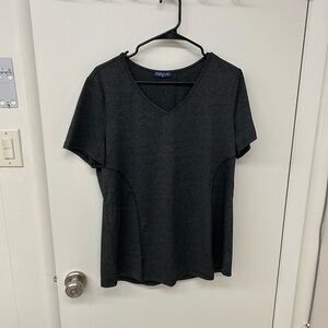 Koral Heather Gray V-Neck Tee